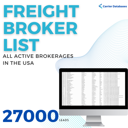 Complete Freight Brokerage Database mailing an and emailing leads - Carrier Databases Leads