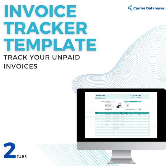 Invoice Tracker Template - For Dispatchers - Carrier Databases Leads