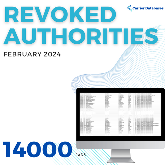 Revoked Carrier Authority List, February 2024 - 14,000+ Leads | Excel Database