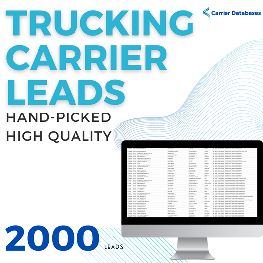 2000 Unique Active Trucking Carrier Leads - Hand-curated for quality - 002 - Carrier Databases Leads