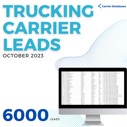 Motor Carrier Leads - Authority approved in October 2023 ~ 6000 contacts - Carrier Databases Leads