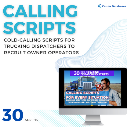 9111 Operator Script 30 Cold calling scripts for targeting owner-operators, carriers ...