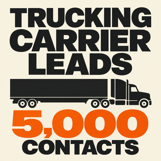 Editorial cover for 5,000 trucking carrier leads with a truck silhouette
