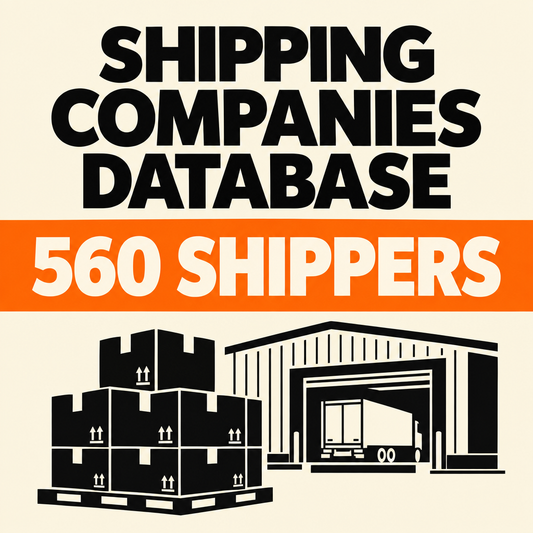 Editorial cover for shipping companies database, 560 shippers