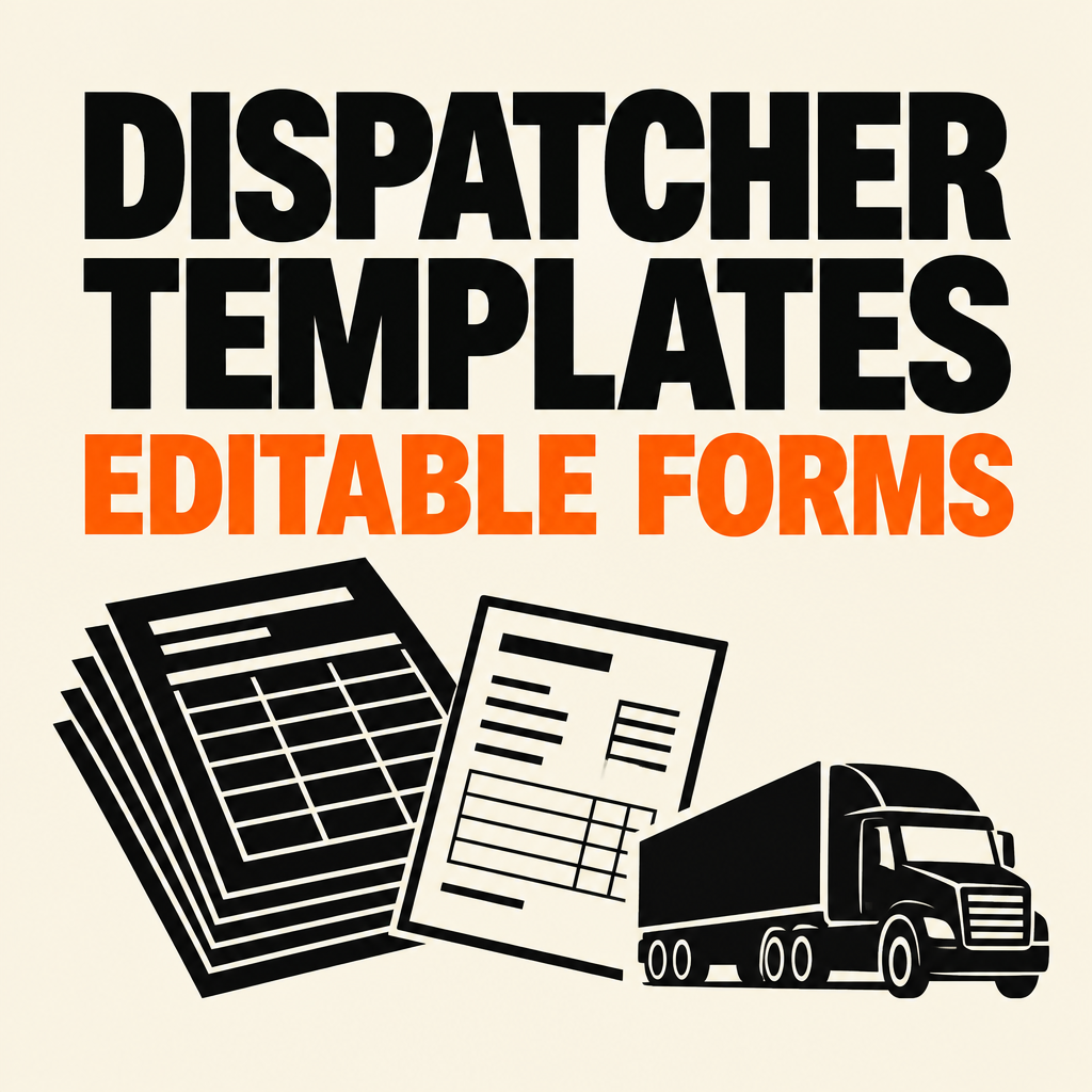 Editorial cover for editable dispatcher templates and forms