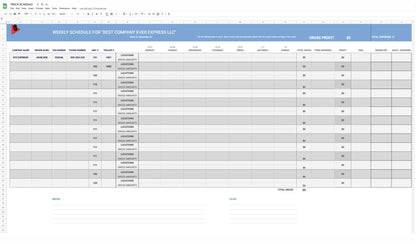 All in one Dispatching/Trucking Spreadsheet - Carrier Databases Leads